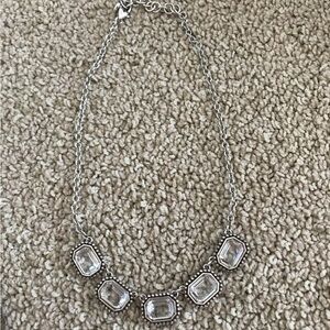 Brighton Elegant Silver Necklace with Geometric Accents